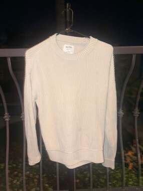 Hollister boxy fit washed chunky rib knit jumper in tan